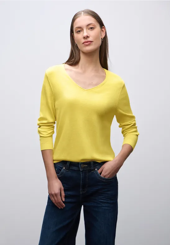 V-Neck Pullover lemon lush