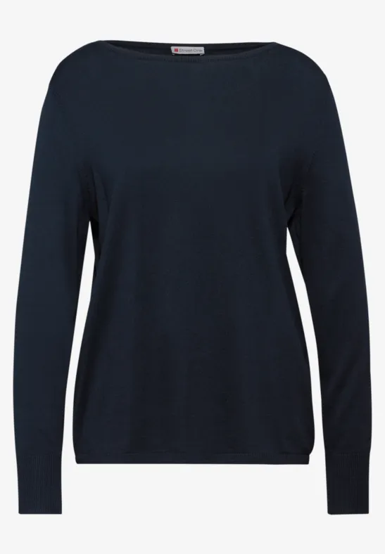 Pull basique deep blue