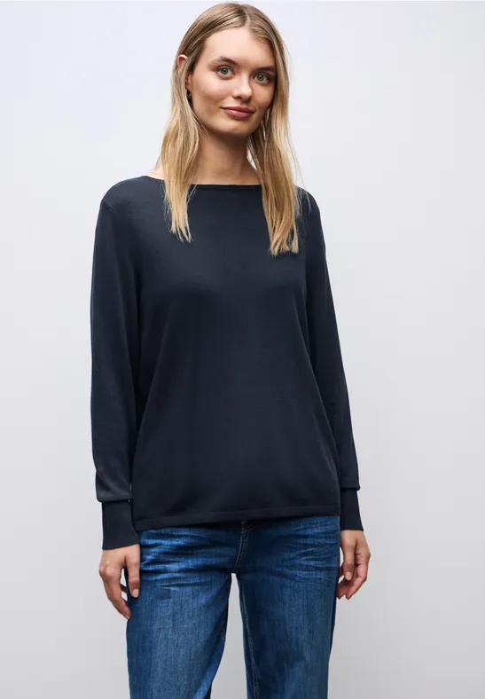 Pull basique deep blue