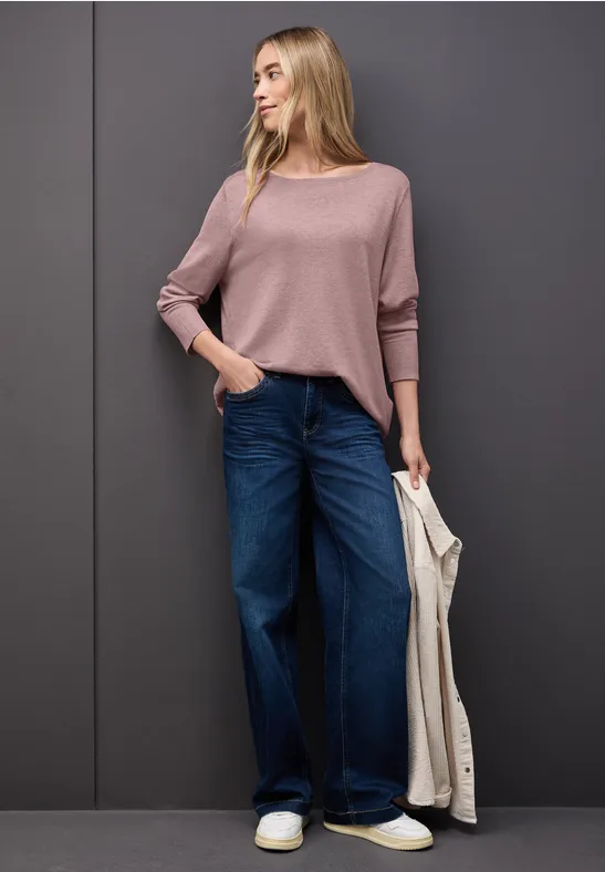 Basic Pullover soft mauve mel.