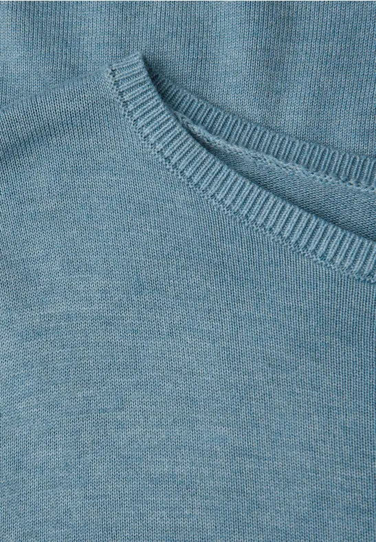 Pull basique glacier blue mel.