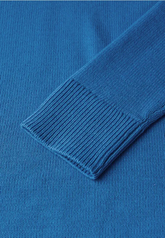 Pull à col en V polaris blue