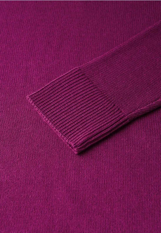 Pull à col en V berry paradise
