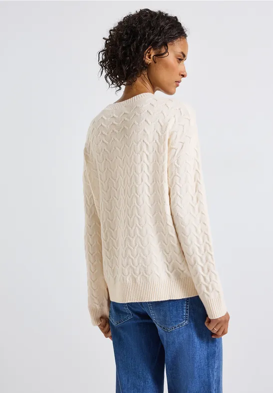 Pull structuré douillet soft beige