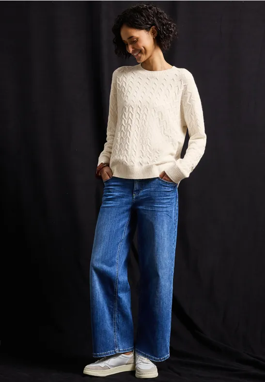 Pull structuré douillet soft beige