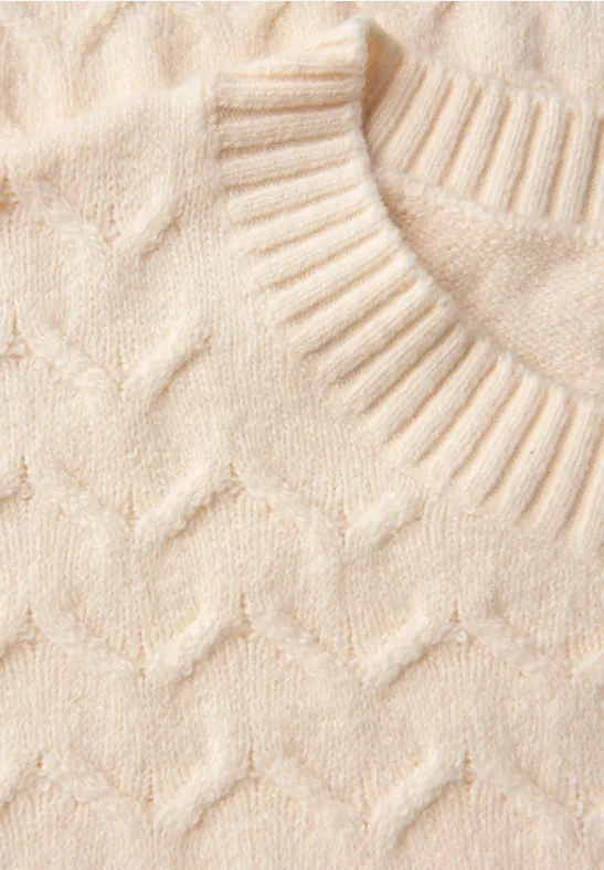 Pull structuré douillet soft beige