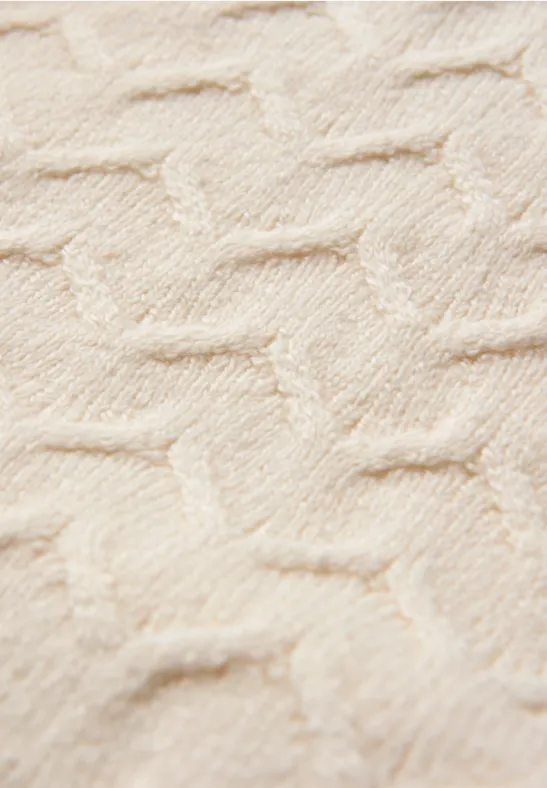 Pull structuré douillet soft beige