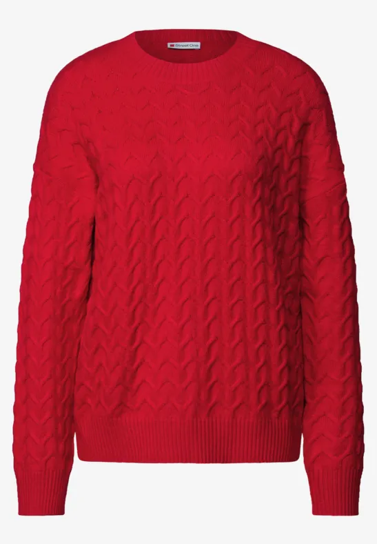 Pull structuré douillet racing red