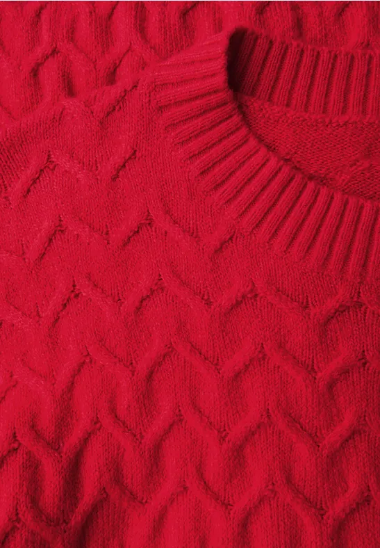 Pull structuré douillet racing red