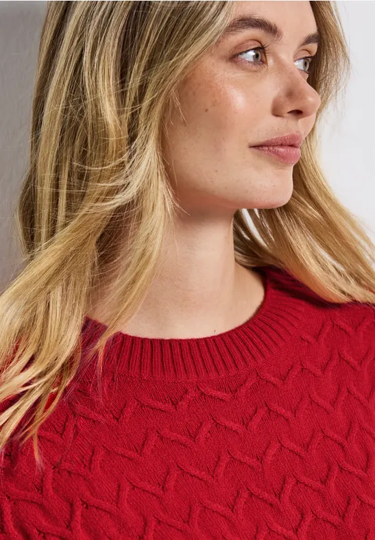 Pull structuré douillet racing red
