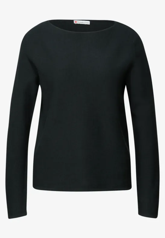 Pull structuré juniper green