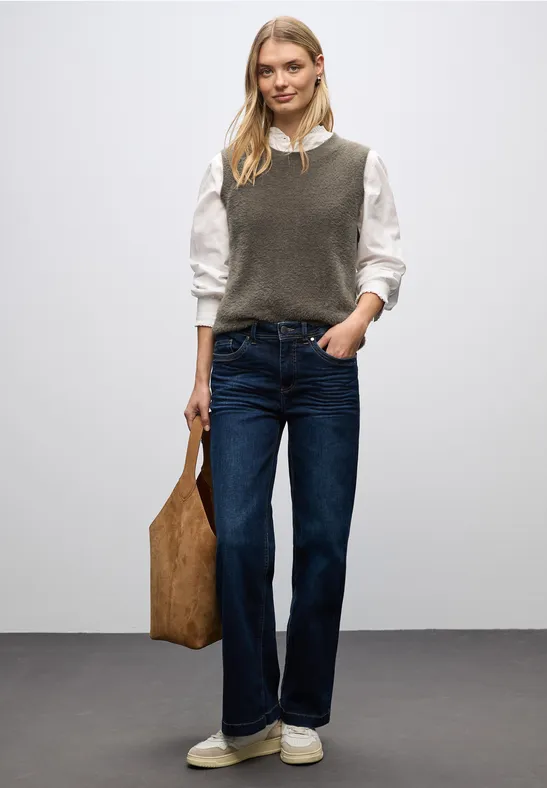 Ärmelloser Pullover nomad brown