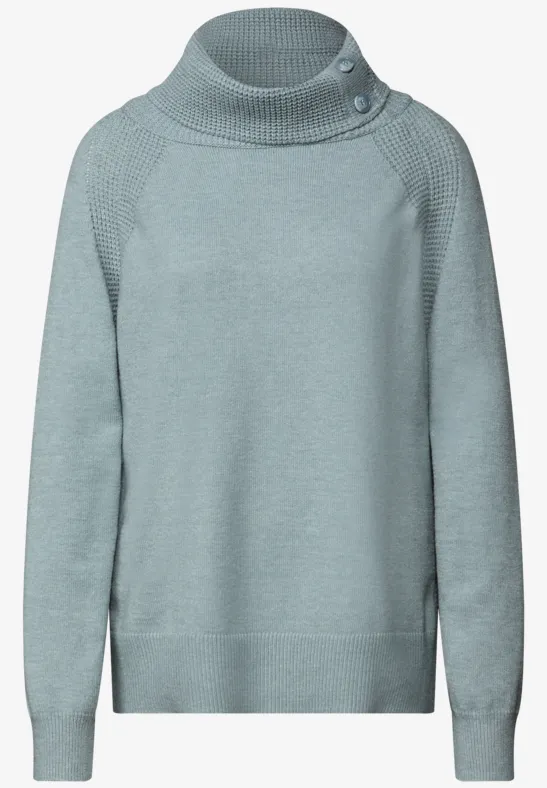 Pullover mit Stehkragen nile blue mel.
