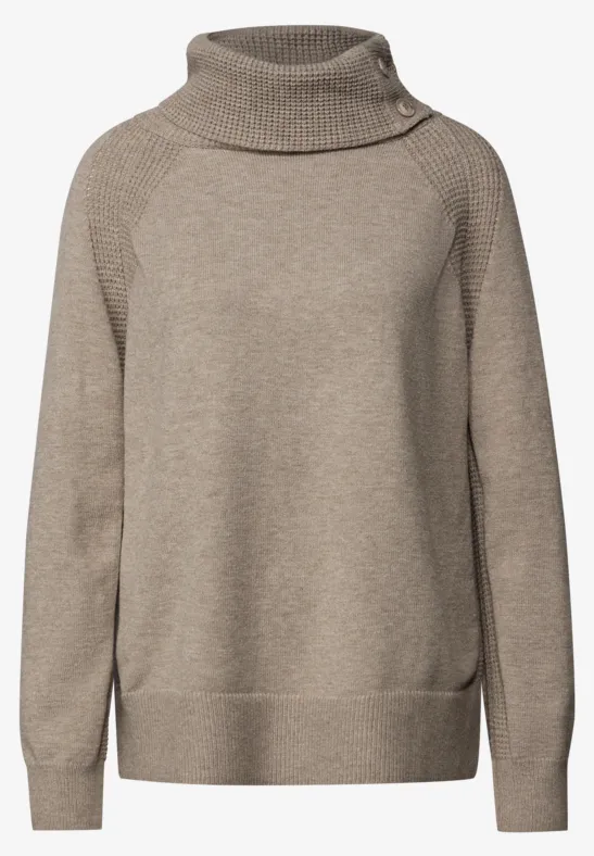 Pullover mit Stehkragen mocha dream mel.