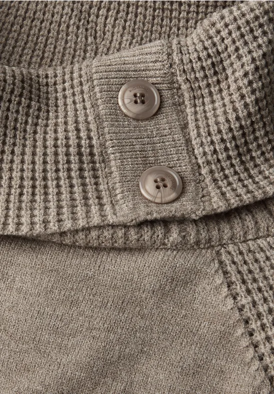 Pullover mit Stehkragen mocha dream mel.