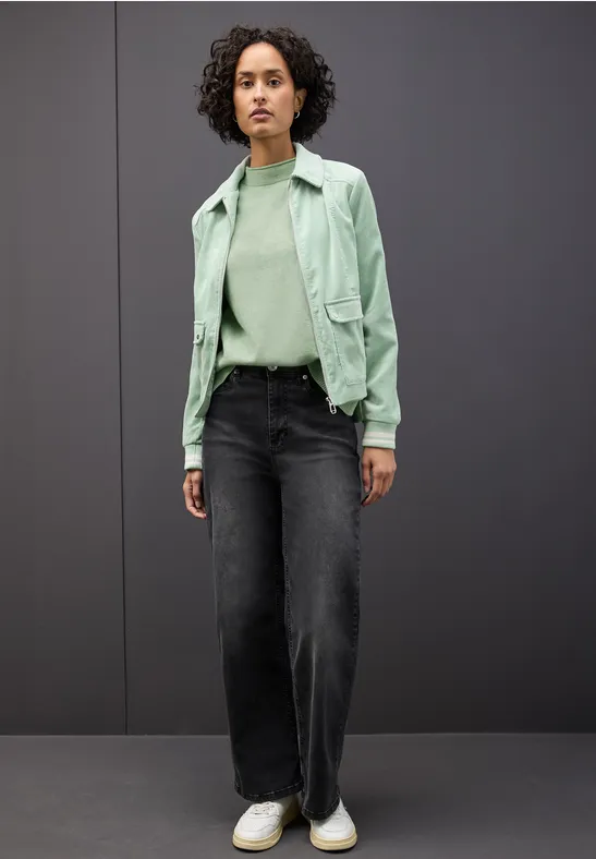 Ärmelloser Pullover serene green mel.