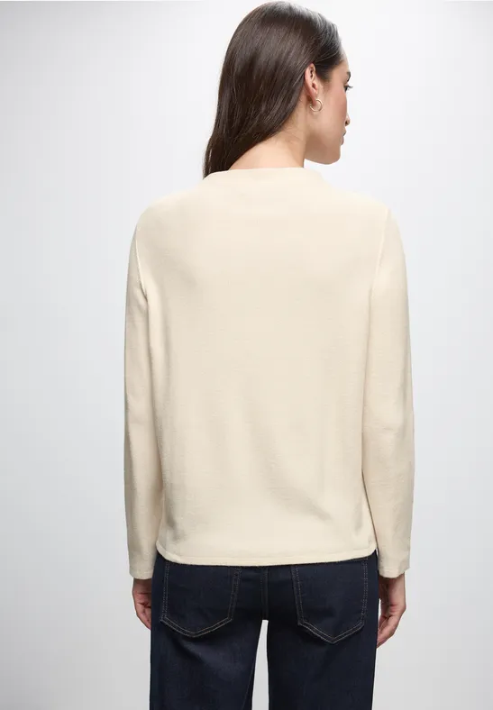 Strukturpullover soft beige