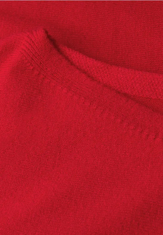 Basic Dolman Pullover racing red