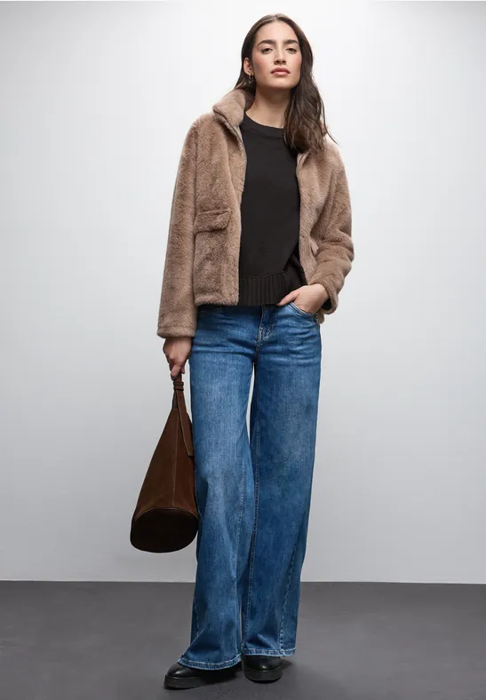 Pull à col rond darkest brown