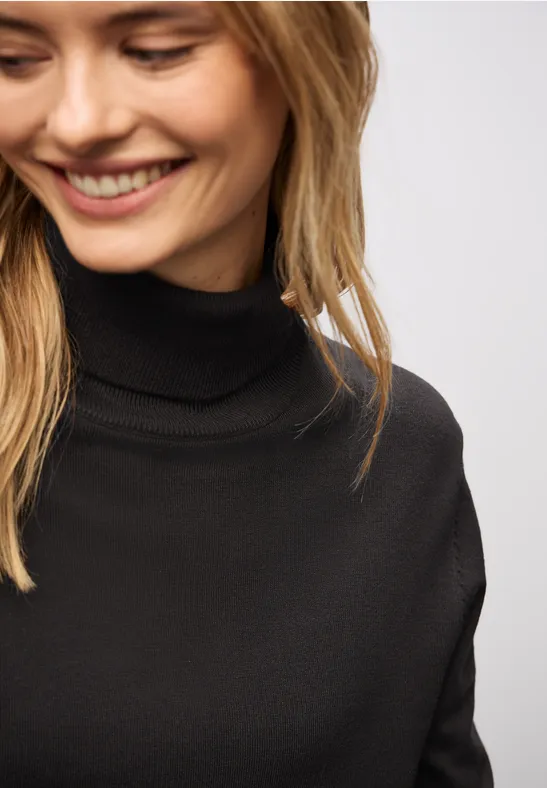 Trui met col darkest brown