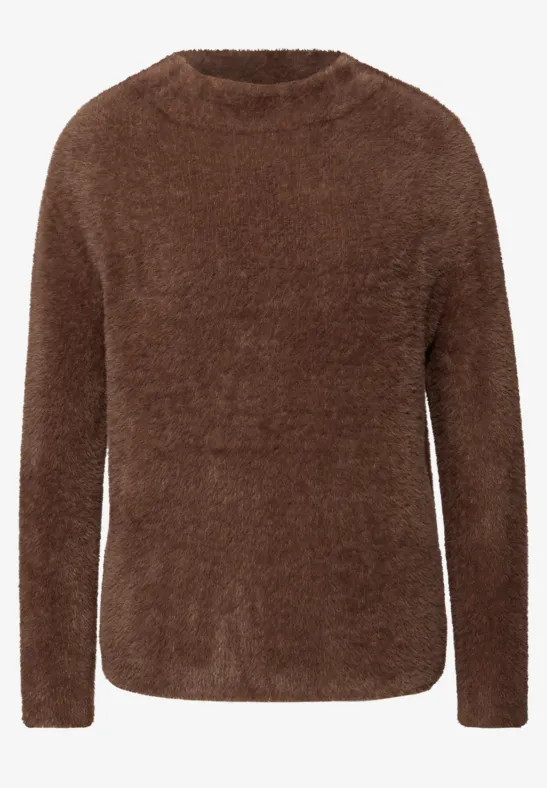 Federgarn Pullover hazelnut brown