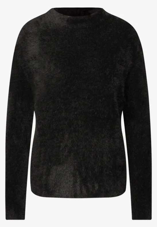 Federgarn Pullover darkest brown
