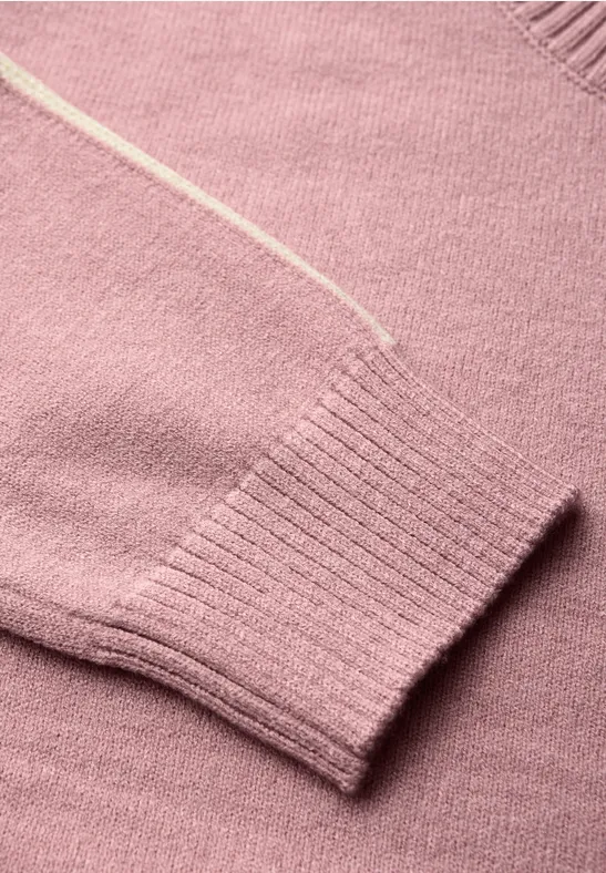 Pull à rayures gallon powder pink mel.