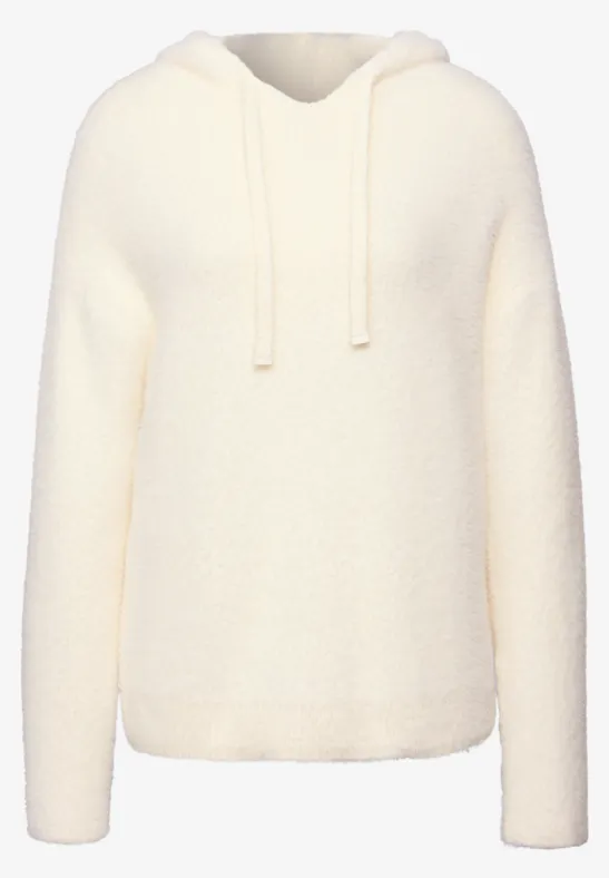 Przytulna bluza z kapturem soft beige