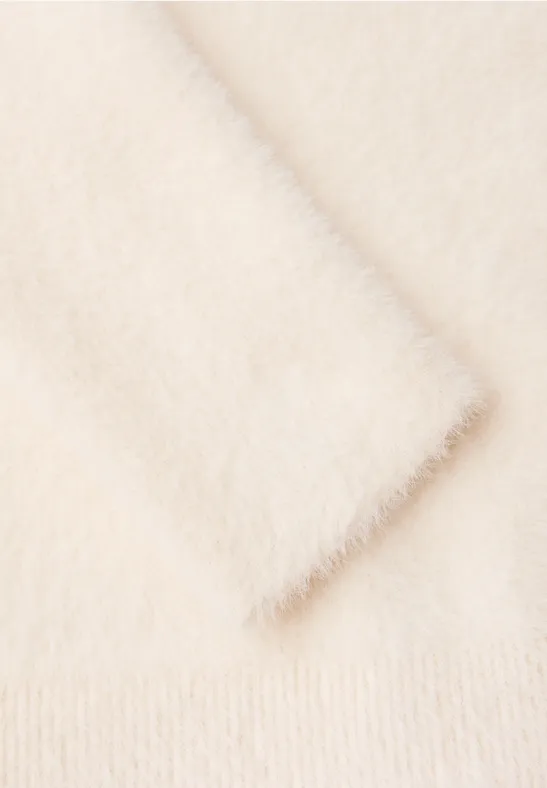 Przytulna bluza z kapturem soft beige
