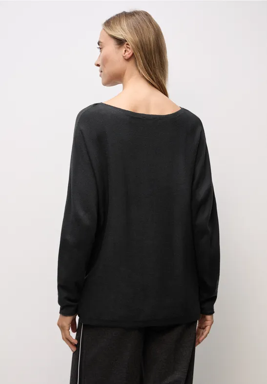 Basic Dolman Pullover Black