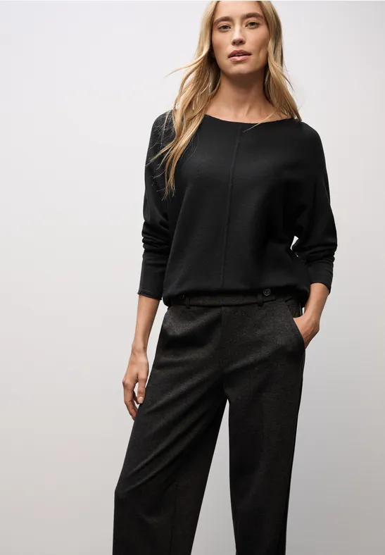 Basic Dolman Pullover Black