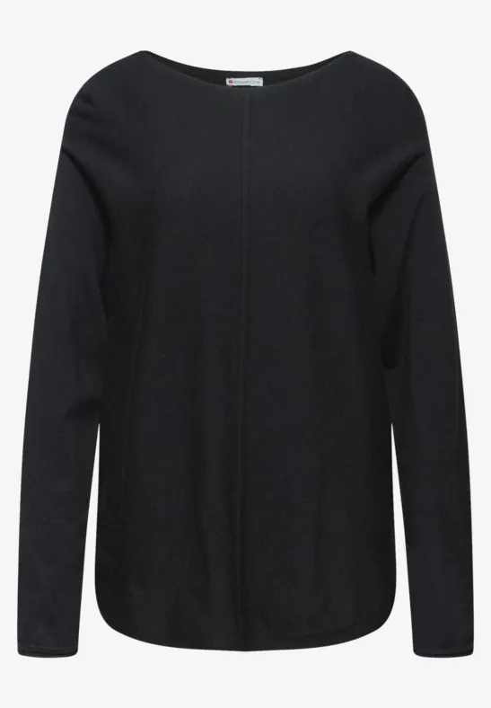 Basic Dolman Pullover Black