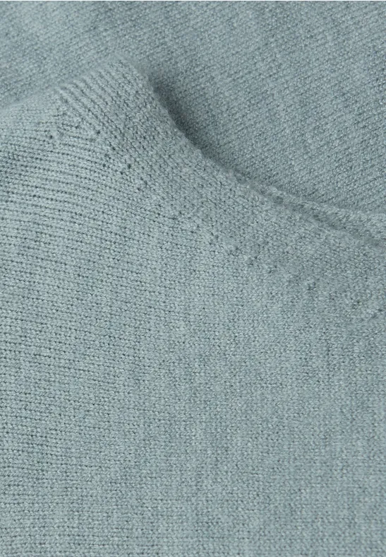 Basic Dolman Pullover nile blue mel.