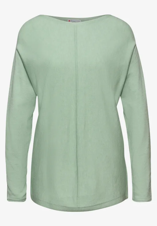 Basic Dolman Pullover serene green mel.