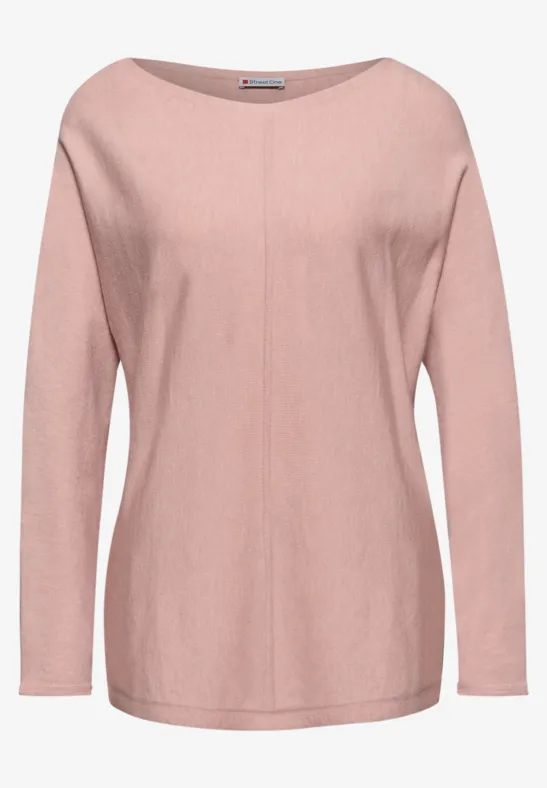 Basic Dolman Pullover faded rose mel.