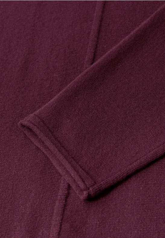 Basic Dolman Pullover wildberry red