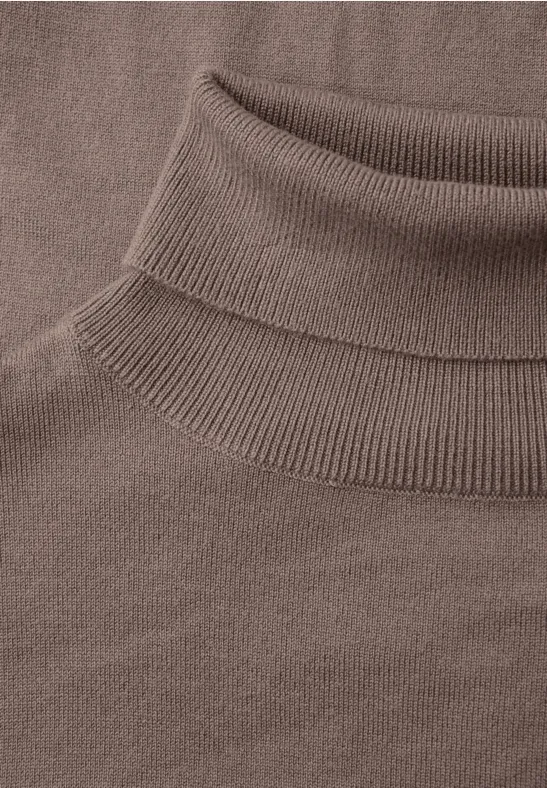 Basic Rollkragen Pullover silk brown