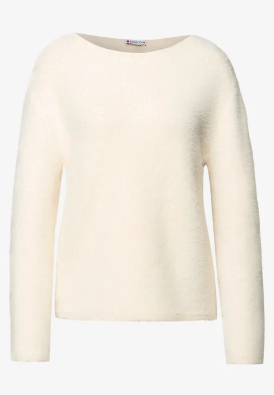 Federgarn Pullover soft beige