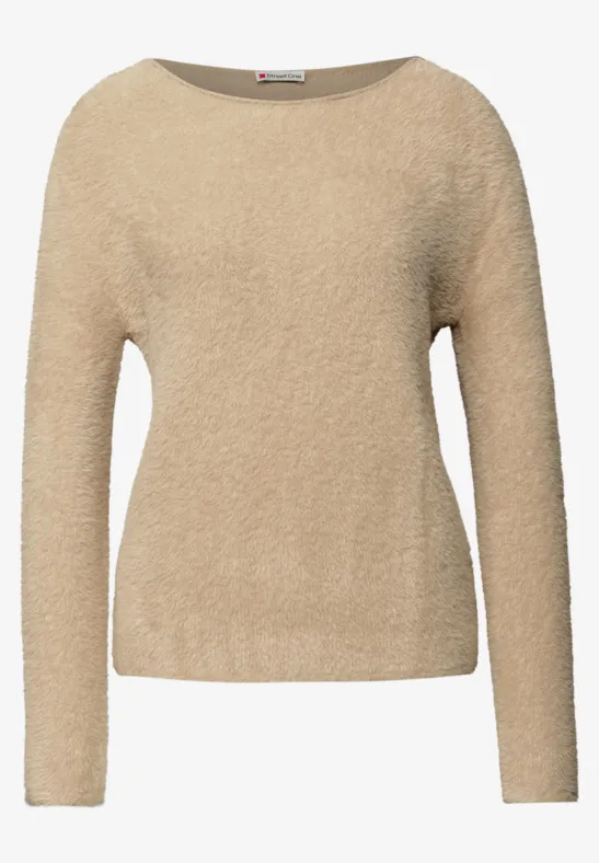Federgarn Pullover sanded beige