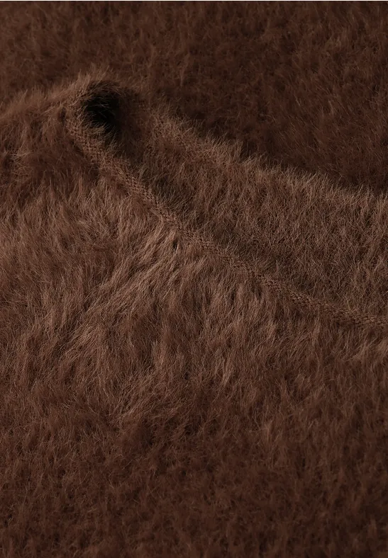 Federgarn Pullover hazelnut brown