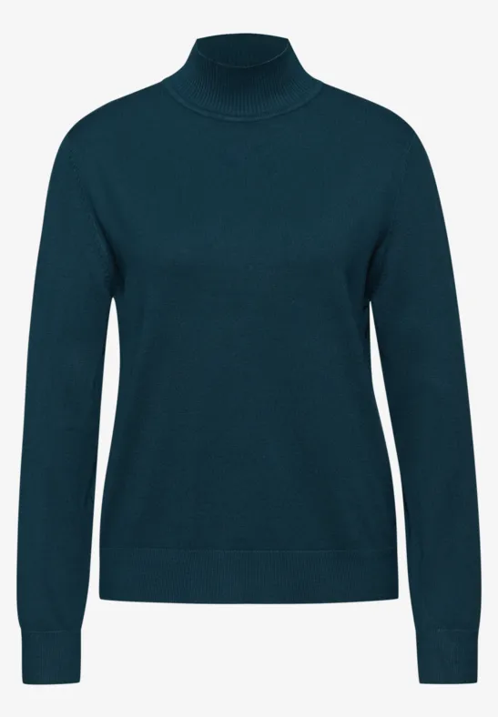 Turtleneck Pullover tide blue