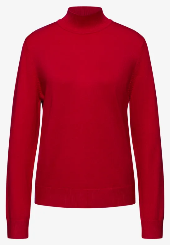 Turtleneck Pullover racing red