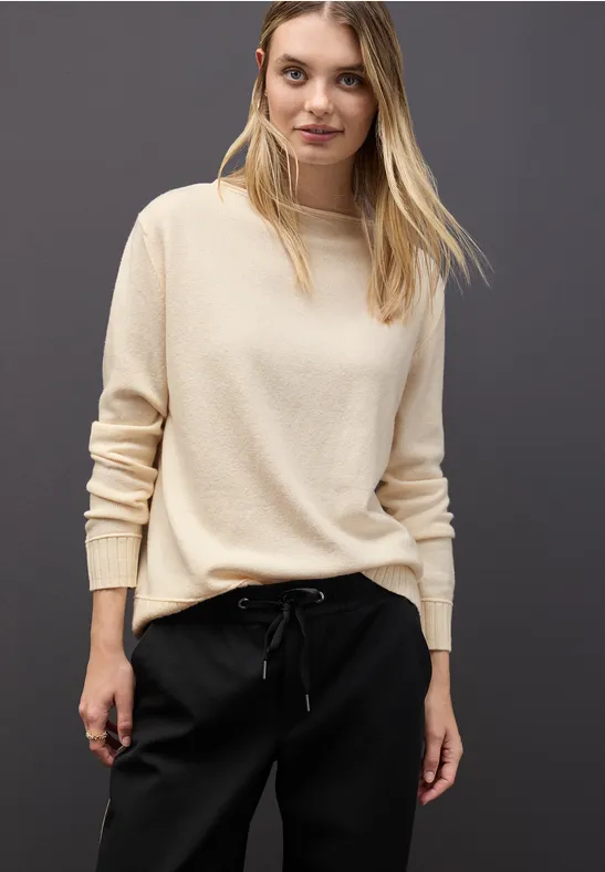 Basic Pullover soft beige