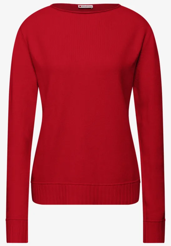 Basic Pullover racing red