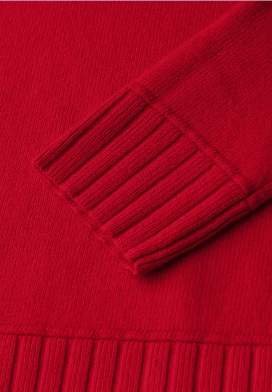 Basic Pullover racing red
