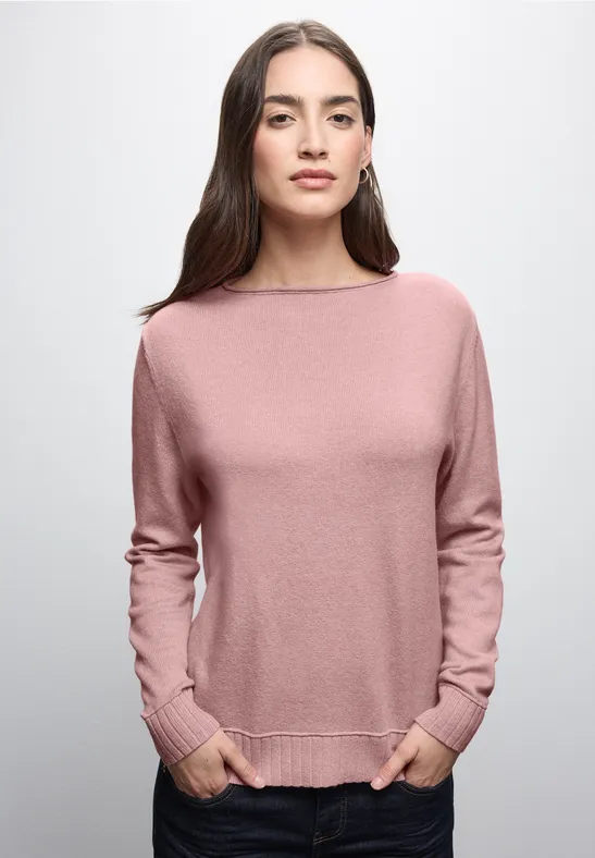 Basic Pullover powder pink mel.