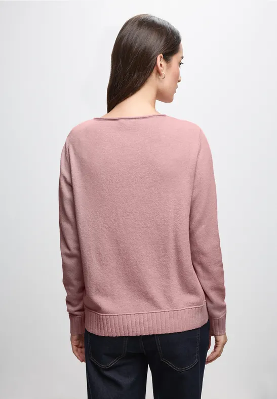 Basic Pullover powder pink mel.