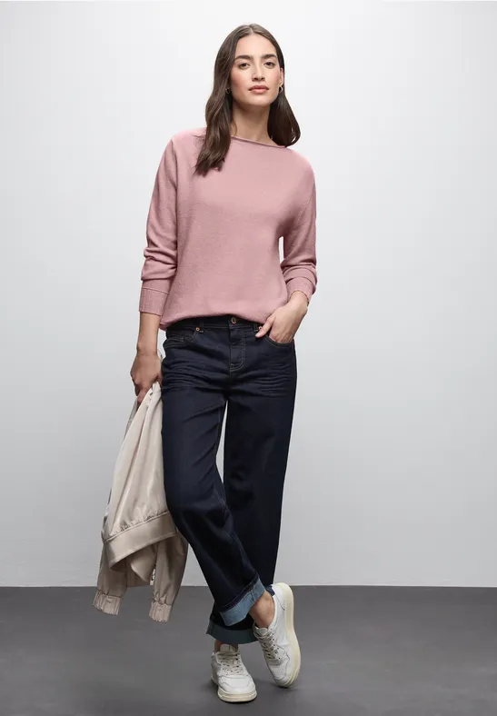 Basic Pullover powder pink mel.