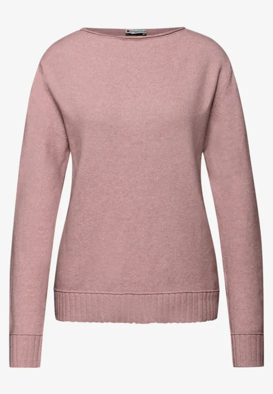 Basic Pullover powder pink mel.