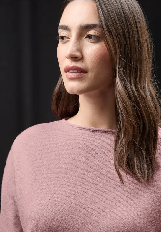 Basic Pullover powder pink mel.